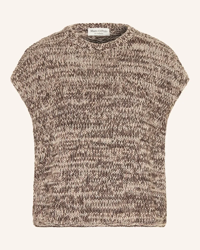 Marc O'Polo Strickshirt Dunkelbraun
