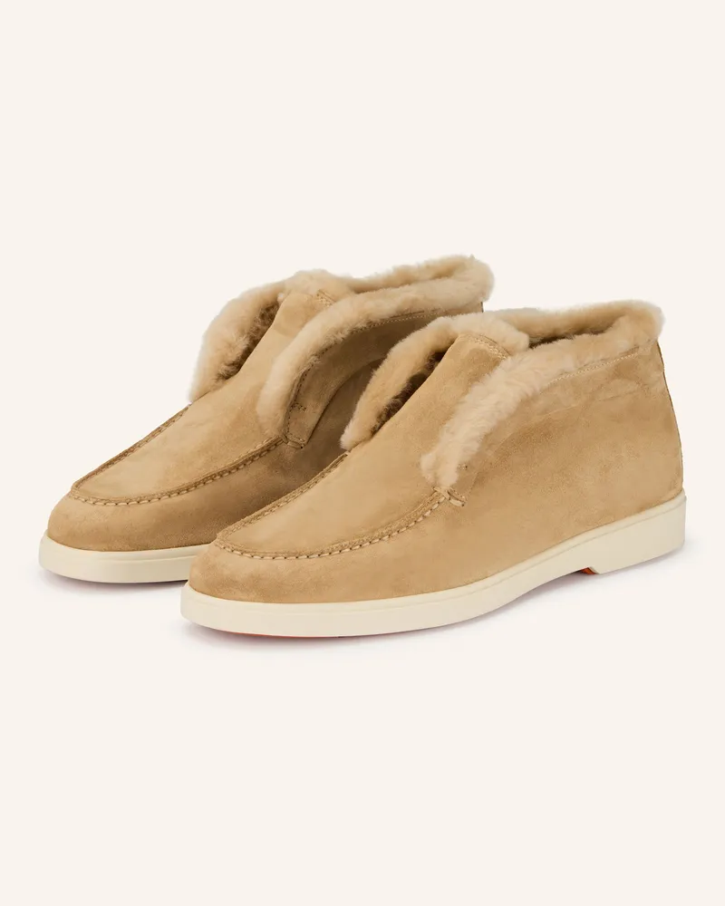 Santoni Boots FORTUNE Hellbraun