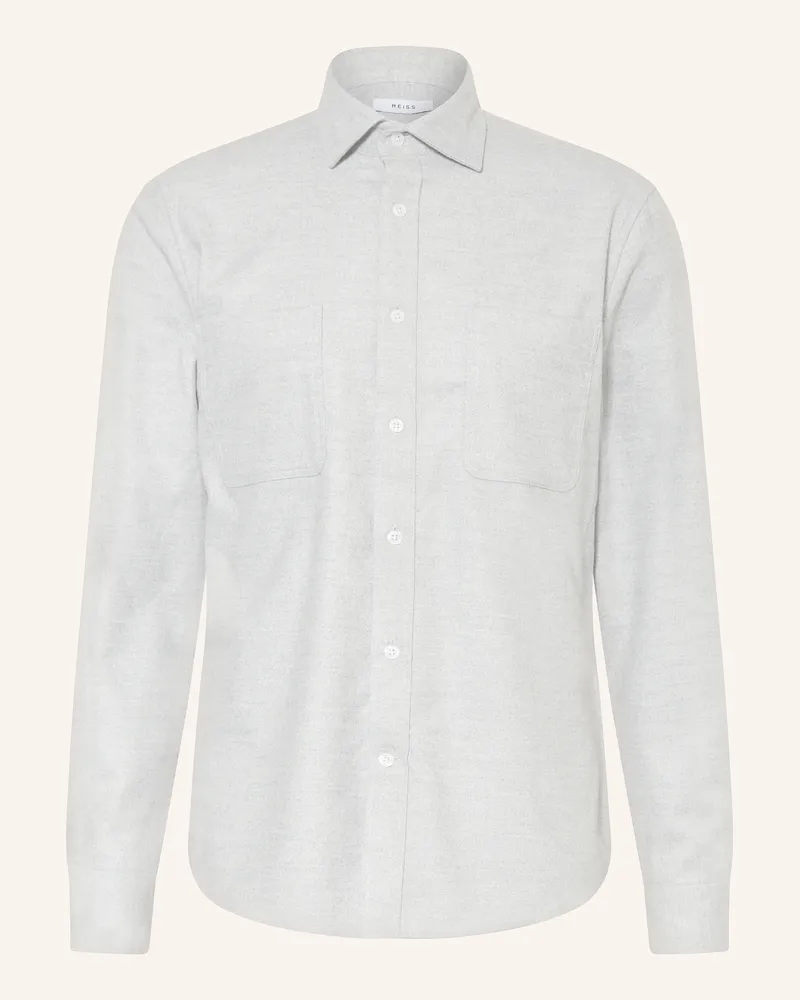 Reiss Hemd Regular Fit grau Hellgrau