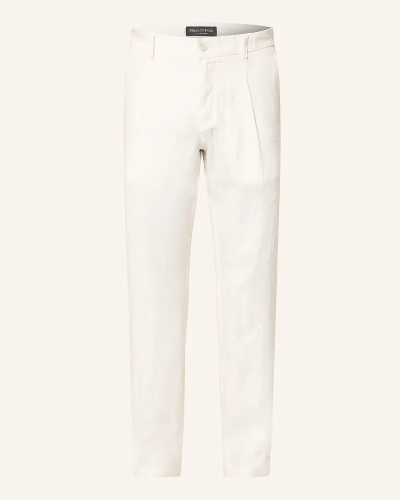 Marc O'Polo Leinenchino Osby Tapered Fit weiss Weiss