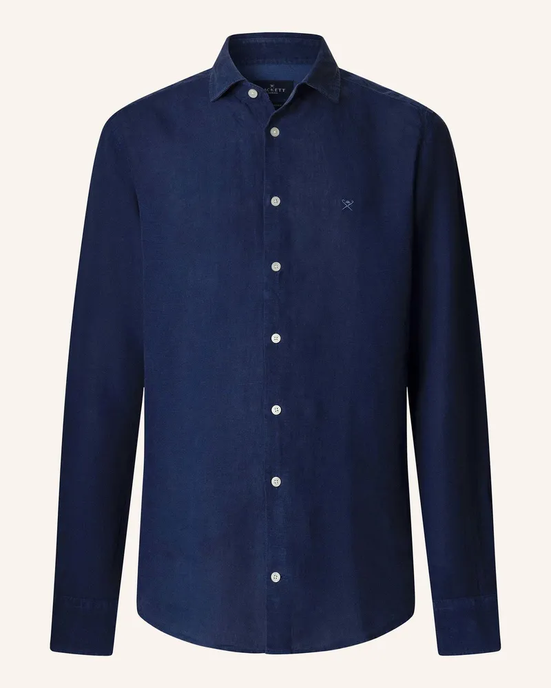 Hackett Freizeithemd ESS GMD LINEN KENT Blau