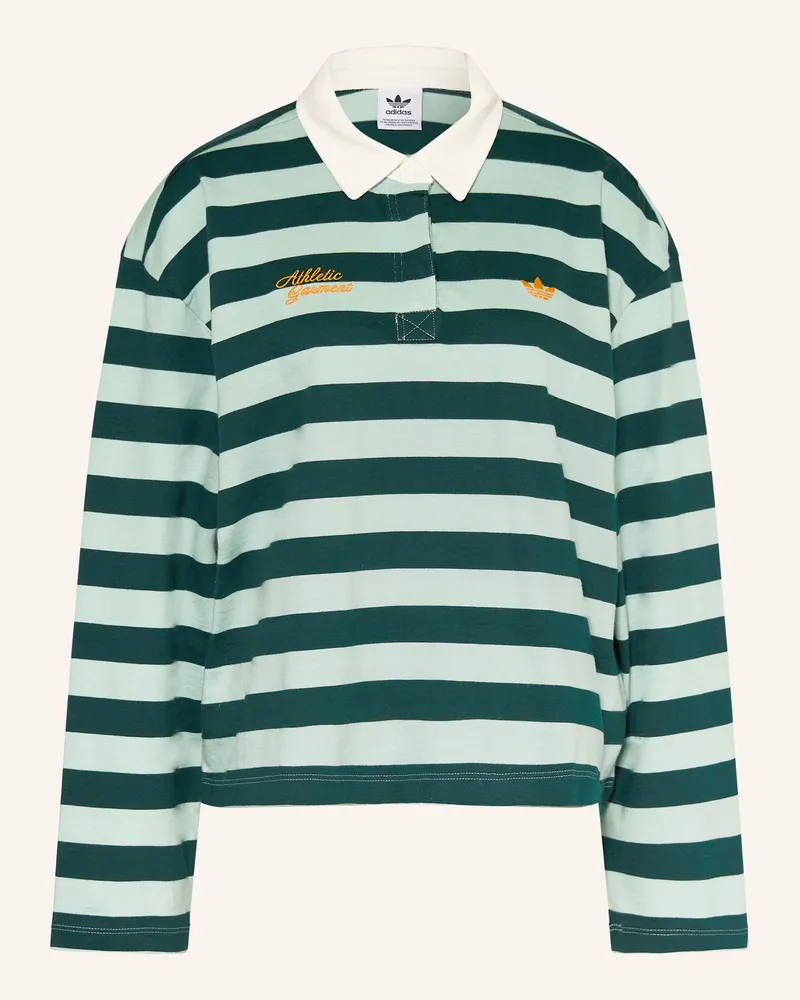 adidas Jersey-Poloshirt Athl Dept Striped Graphic gruen Petrol