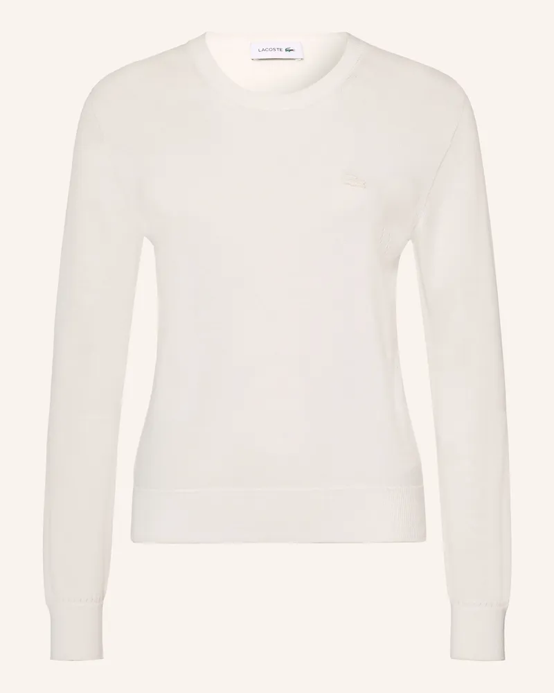 Lacoste Pullover weiss Weiss