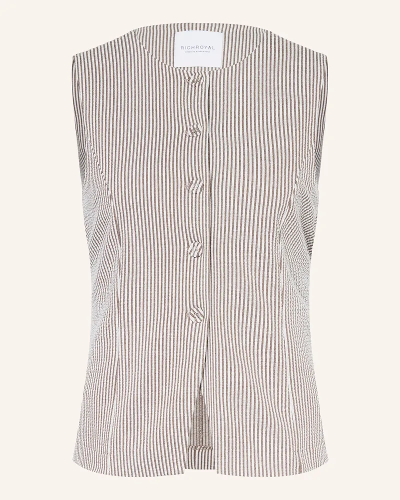 Rich&Royal Blazerweste Aus Jersey braun Braun