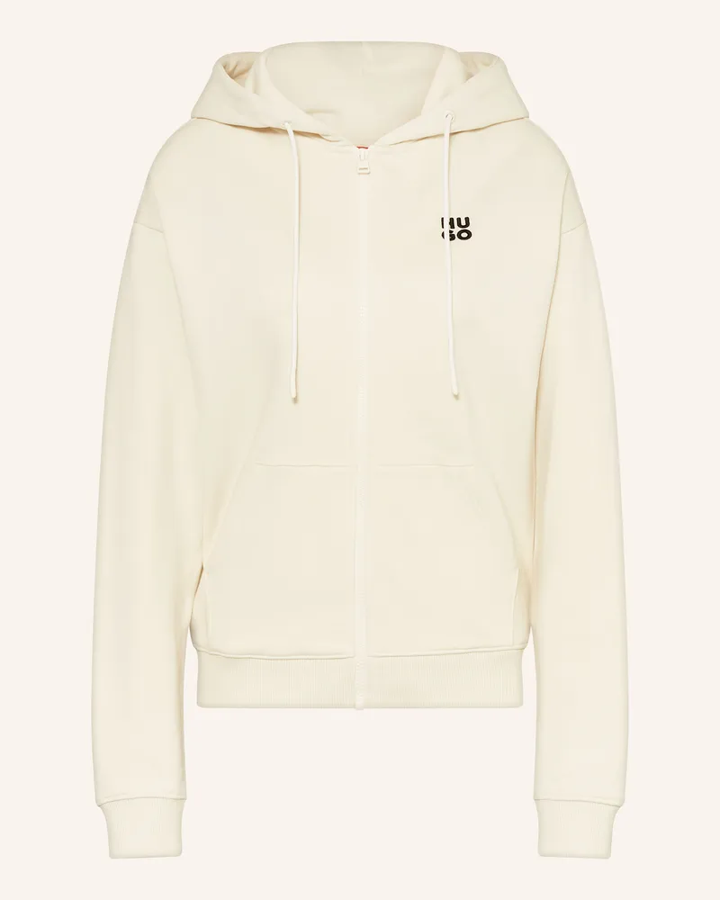 HUGO BOSS Sweatjacke DALFINE Ecru