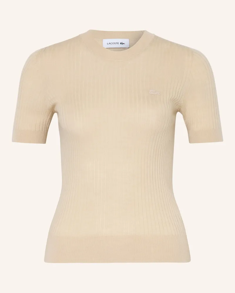 Lacoste Strickshirt Aus Merinowolle beige Beige