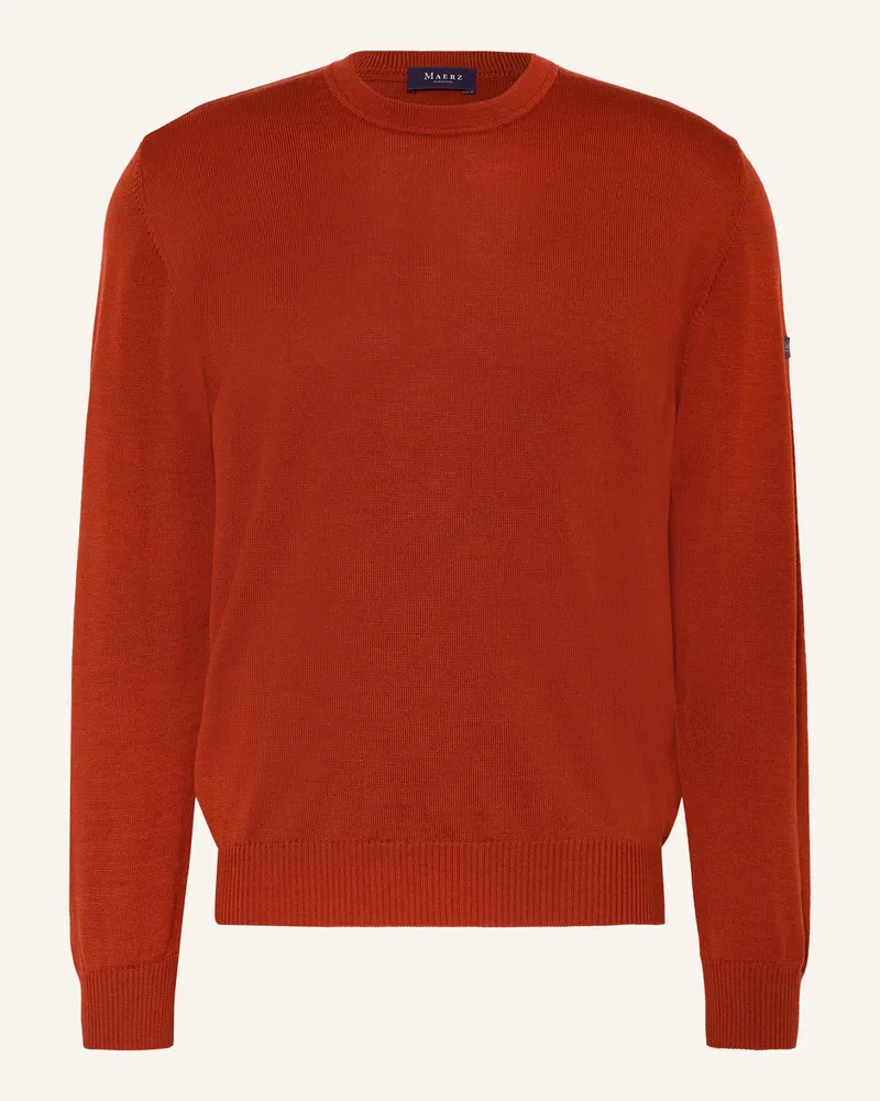 Maerz Pullover rot Cognac