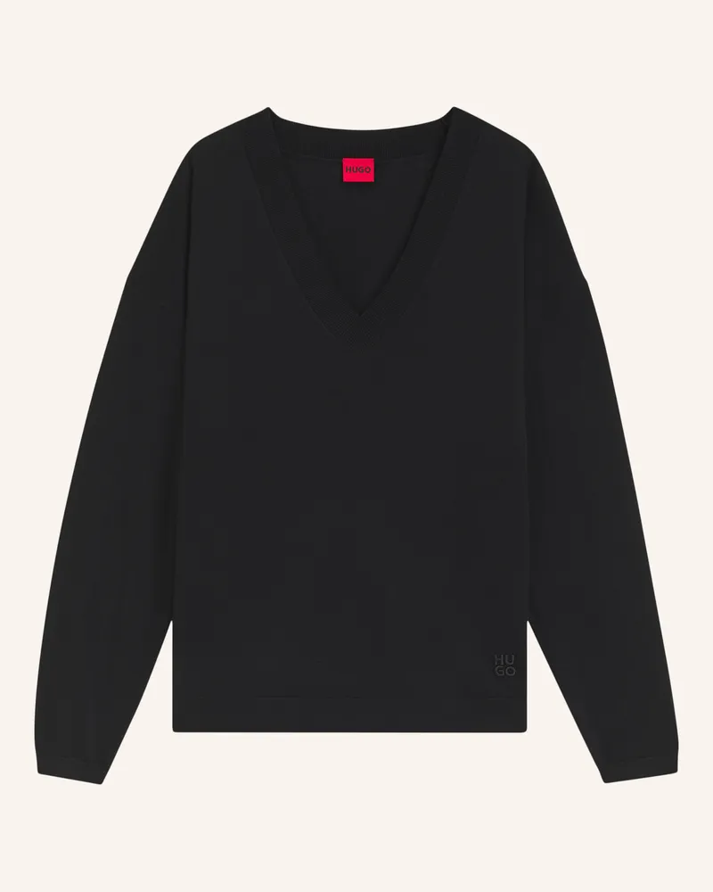 HUGO BOSS Sweater Sessarina Relaxed Fit schwarz Schwarz