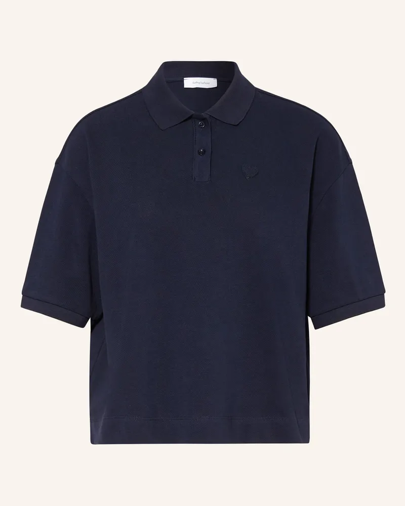 Darling Harbour Piqué-Poloshirt blau Navy
