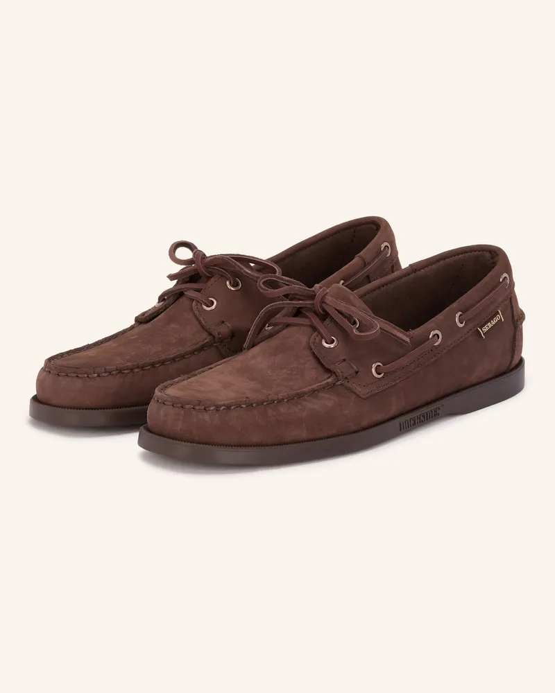 Sebago Bootsschuhe beige Dunkelbraun