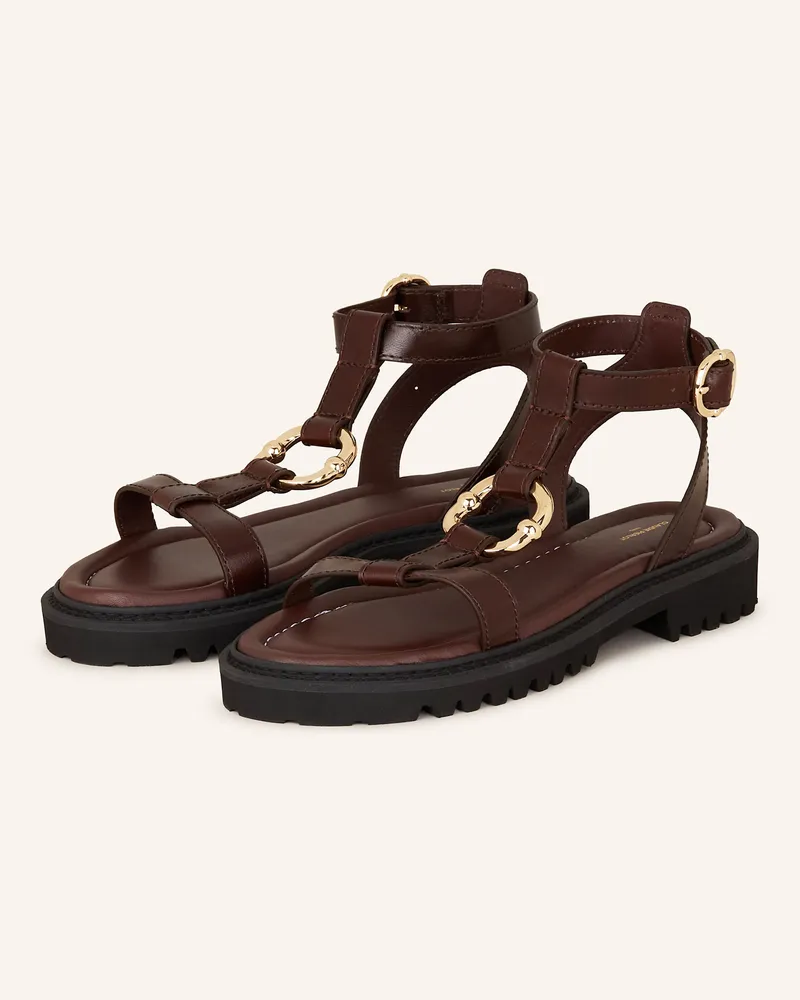 Claudie Pierlot Sandalen Dunkelbraun