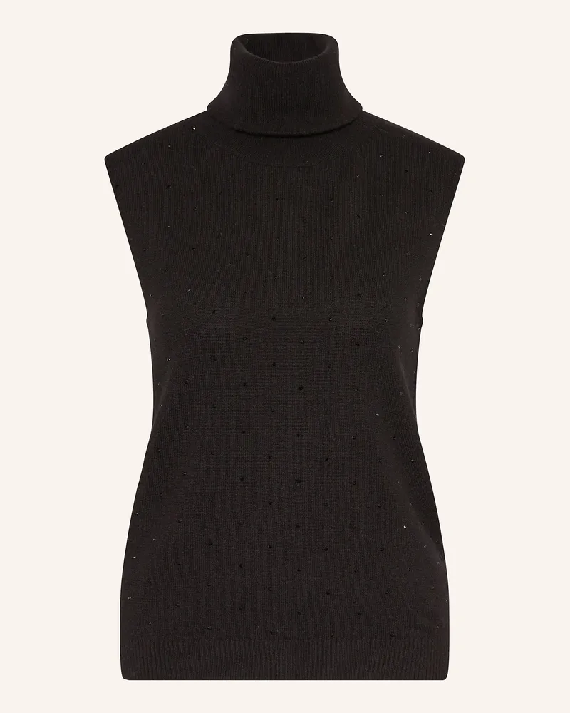 Darling Harbour Stricktop mit Schmucksteinen Schwarz