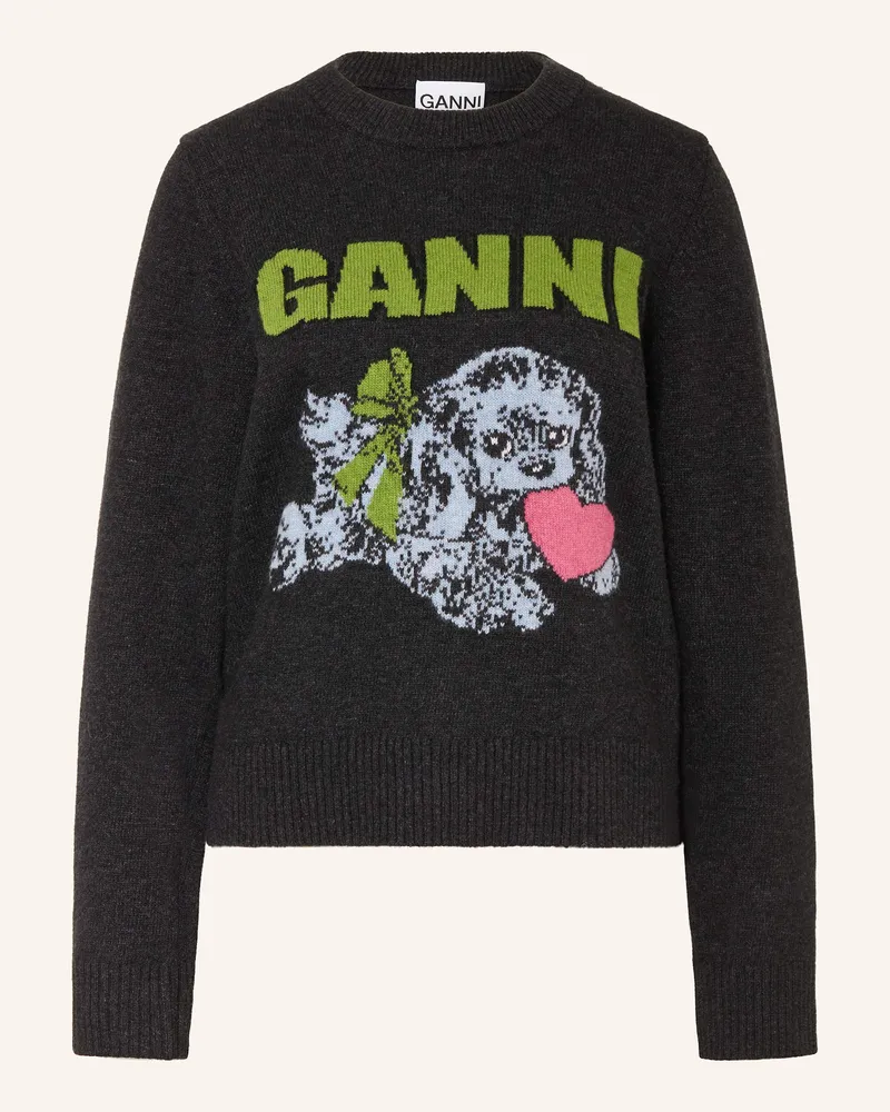 Ganni Pullover Dunkelgrau