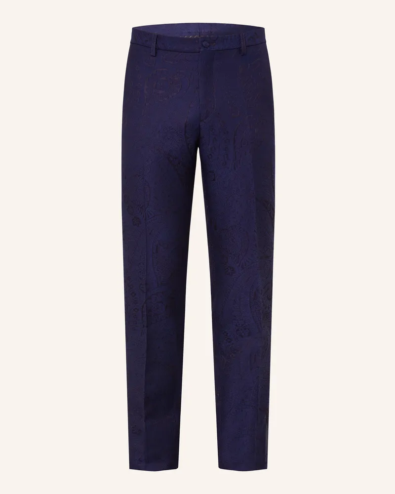 Etro Jacquard-Hose Regular Fit Dunkelblau