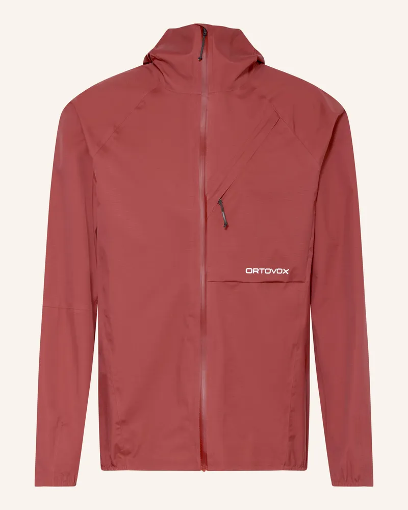 Ortovox Hardshell-Jacke TRACE 2.5L Dunkelrot