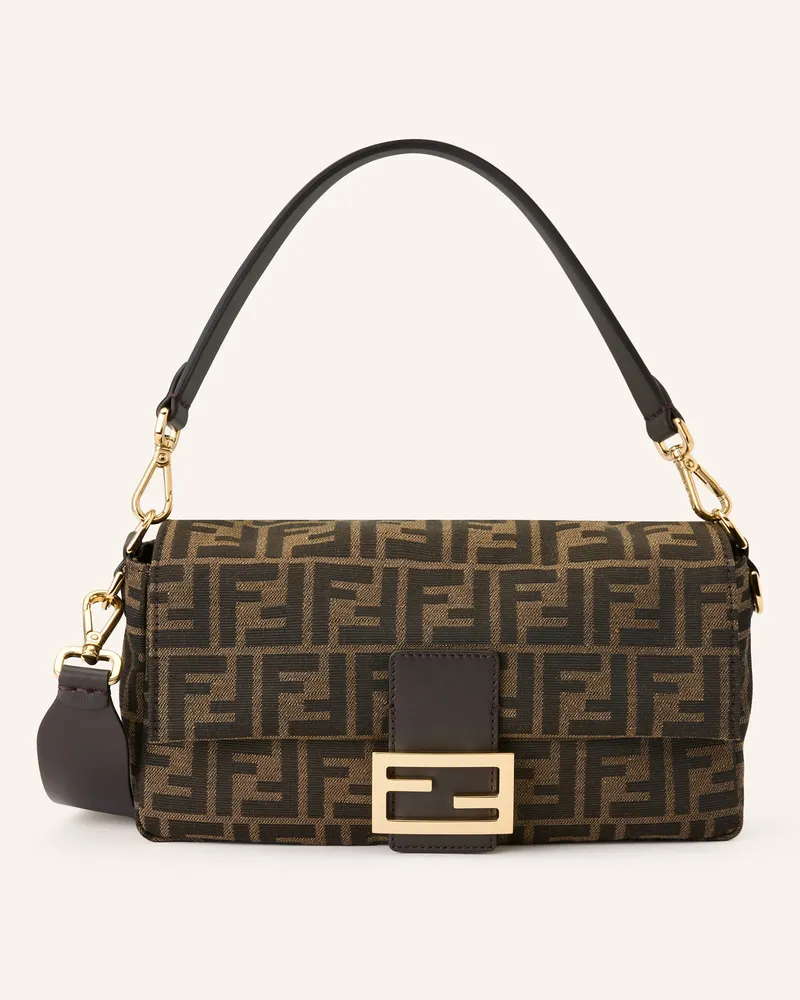 Fendi Handtasche Baguette Medium braun Dunkelbraun