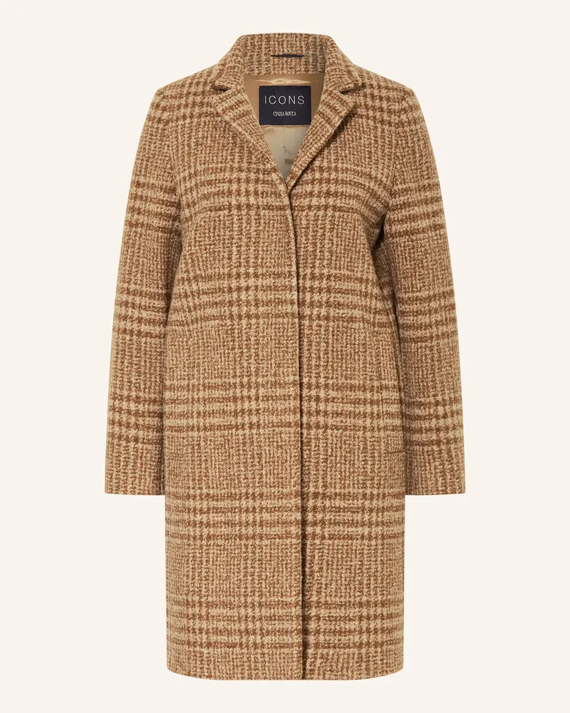 Cinzia Rocca Mantel braun Camel