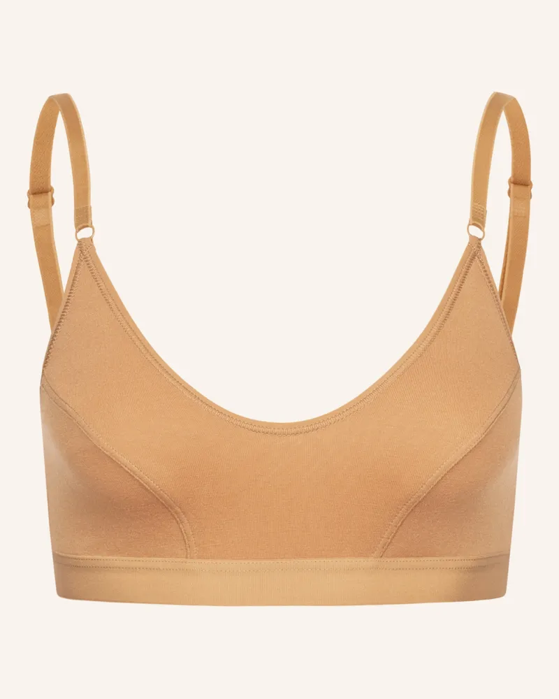 Ehrlich Textil Edith Bustier Bügellos Aus Modal - Verstellbare Träger braun Braun