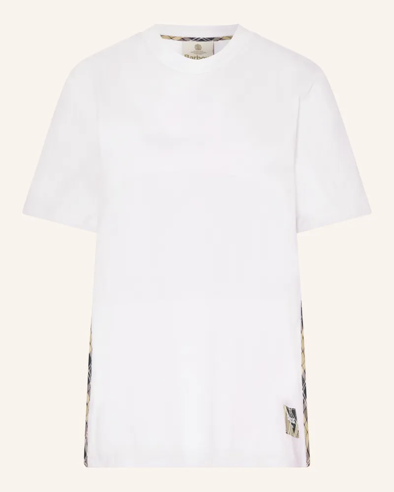 Barbour T-Shirt Fawne Mit Galonstreifen weiss Weiss