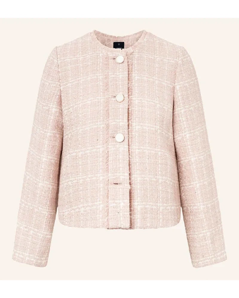 JOOP! Tweed-Jacke mit Glitzergarn und Pailletten Rosa