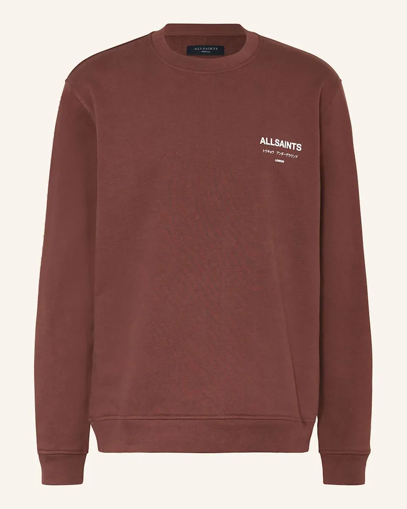 AllSaints Sweatshirt UNDERGROUND CREW Rot