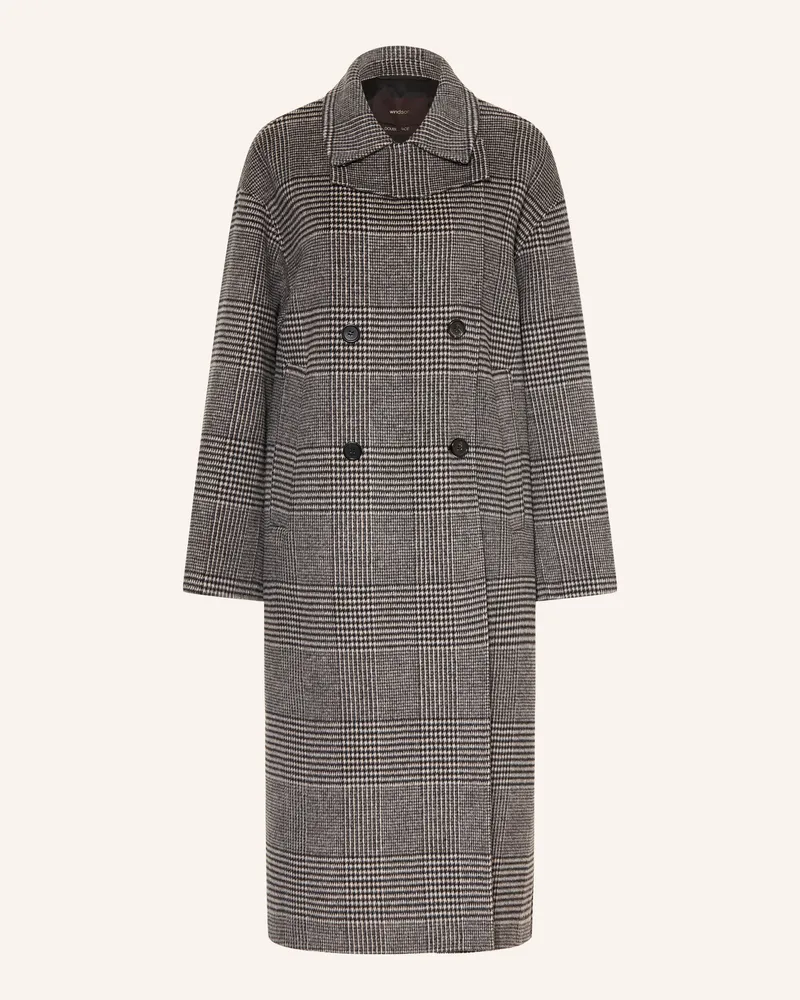 windsor. Wollmantel schwarz Schwarz
