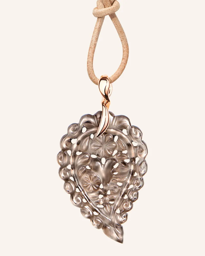 TAMARA COMOLLI Anhänger Pendant India Medium Smoky Quartz 18k Roségold 18k Roségold rosegold Roségold