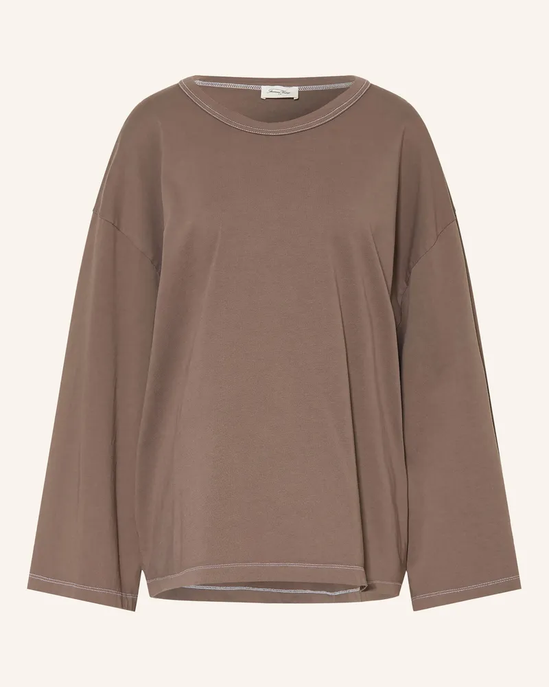American Vintage Oversized-Longsleeve Fizvalley braun Taupe