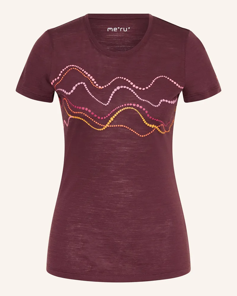 me°ru' Funktionsshirt TRELLEBORG Braun