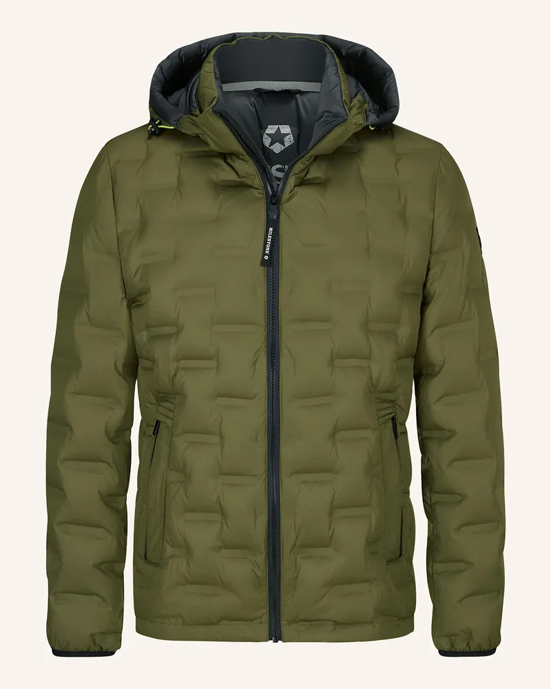 Milestone Lightweight-Daunenjacke MSBRAYDEN Khaki