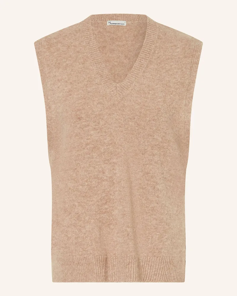 Knowledge Cotton Apparel Pullunder Braun