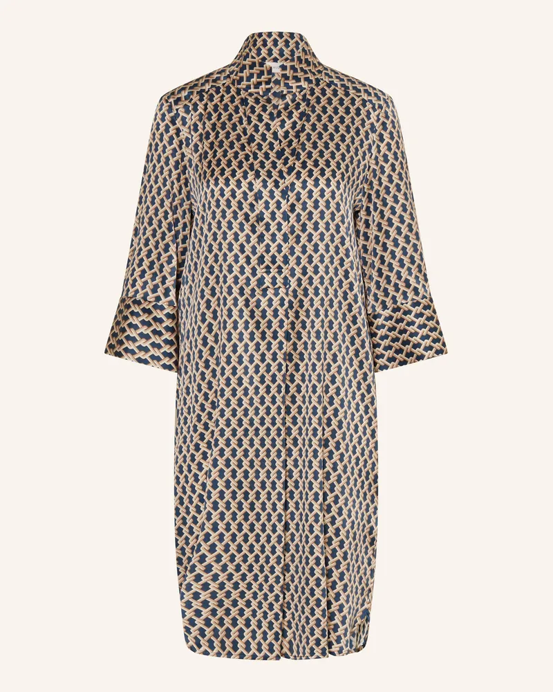 Kudibal Seidenkleid Kamillesdea Mit 3/4-Arm blau Dunkelblau