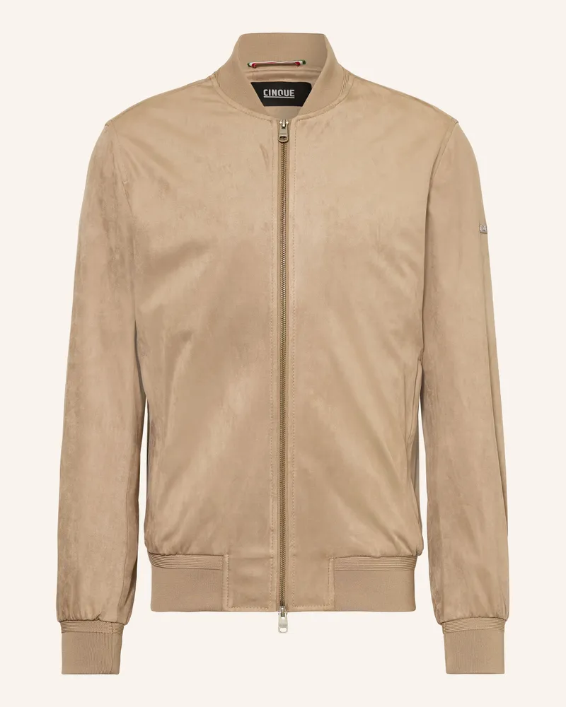 cinque Blouson Cirapid In Lederoptik braun Hellbraun