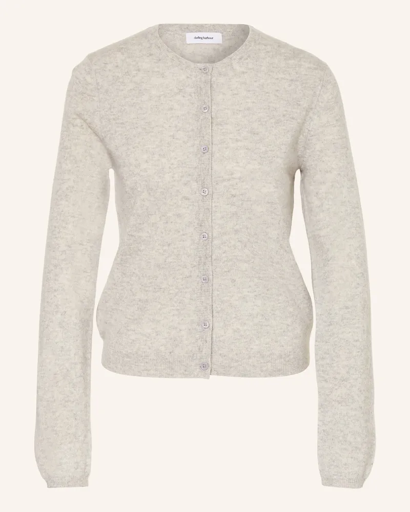 Darling Harbour Strickjacke Aus Cashmere grau Hellgrau