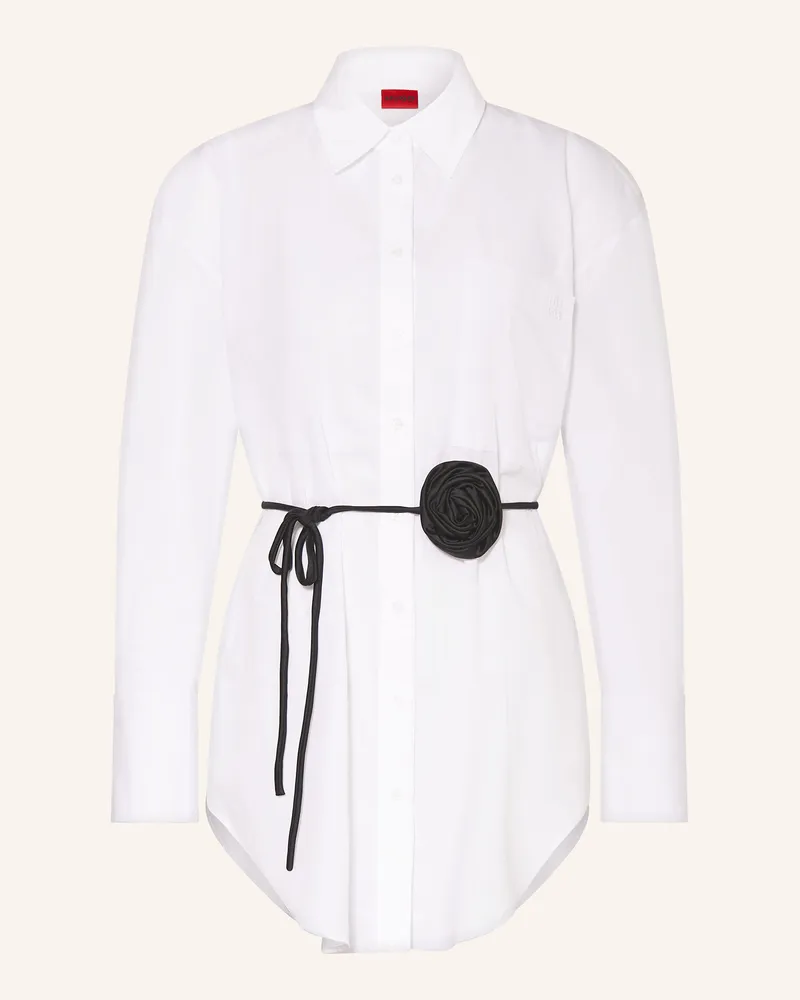 HUGO BOSS Hemdbluse Weiss