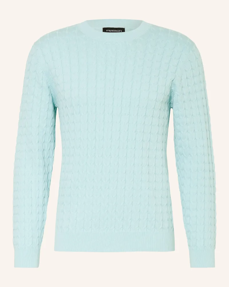 Strokesman's Strokesman Pullover blau Türkis