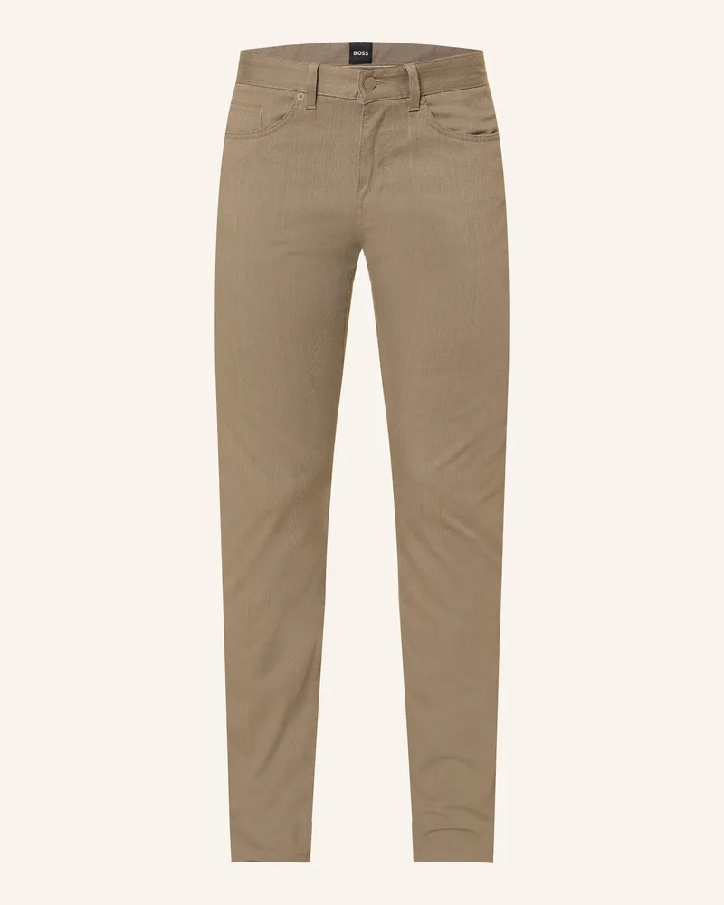 HUGO BOSS Jeans DELAWARE Slim Fit Hellbraun