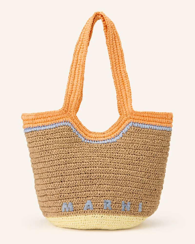 Marni Beuteltasche Small beige Beige