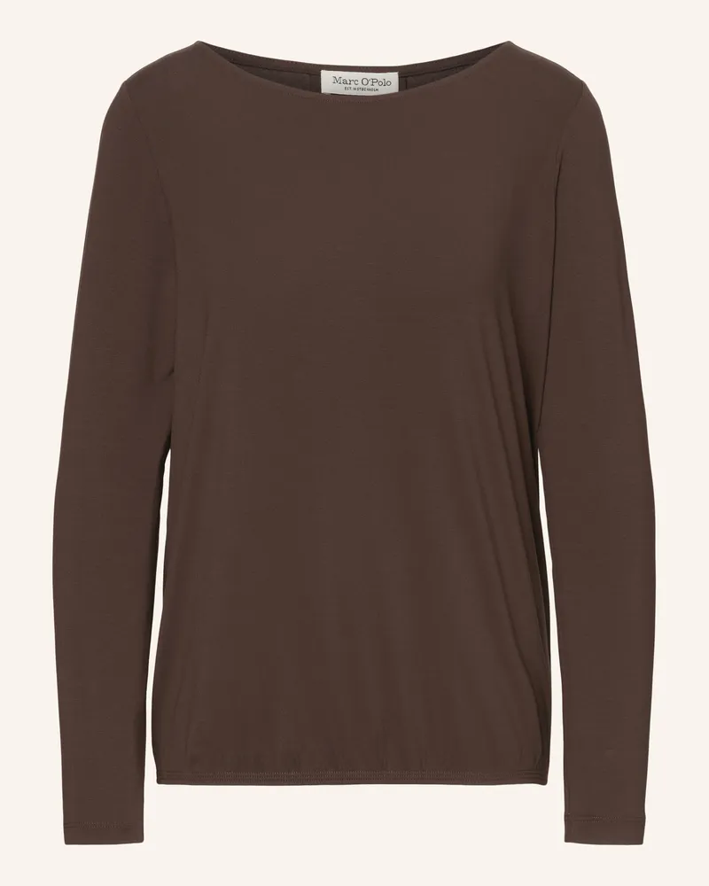Marc O'Polo T-Shirt Dunkelbraun