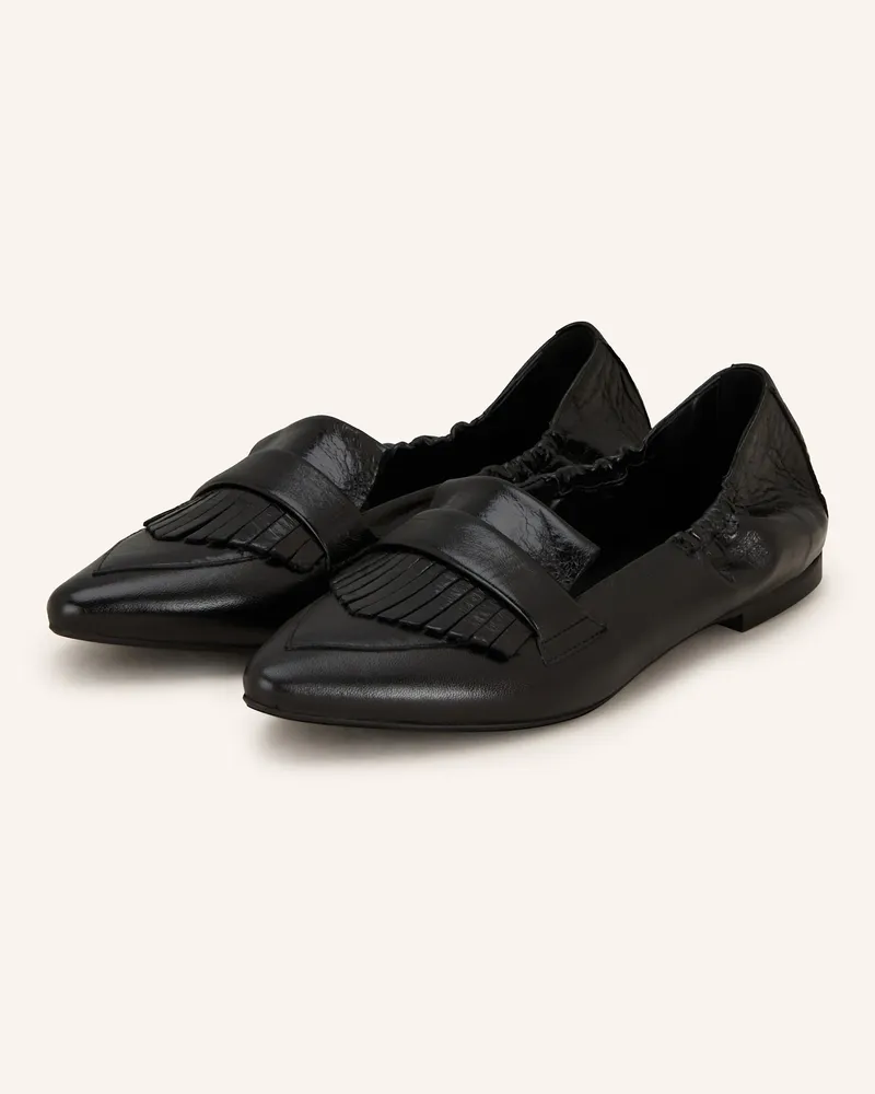 Darling Harbour Lackballerinas Schwarz