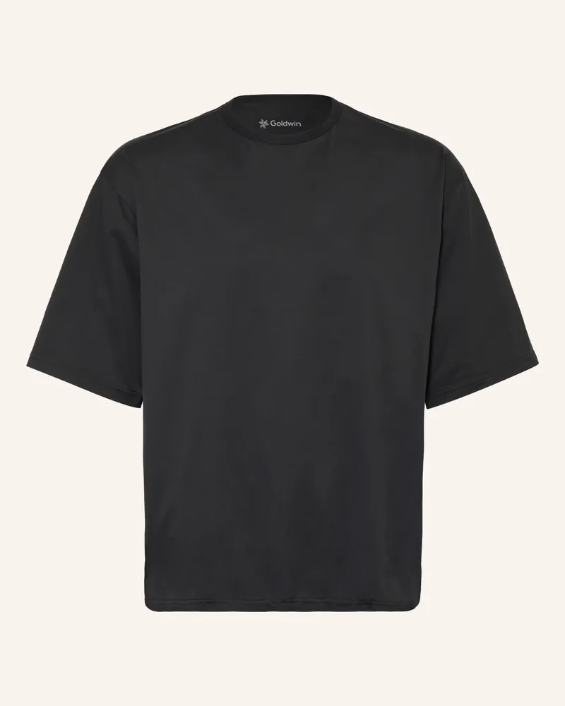 Goldwin T-Shirt High Gauge Shirring schwarz Schwarz