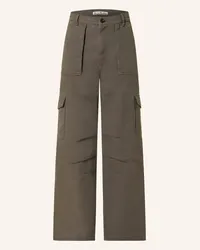 Acne Studios Cargohose Loose Fit Gruen