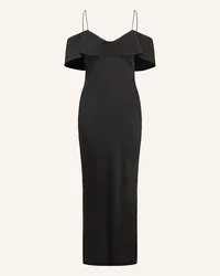 HUGO BOSS Cocktailkleid KENDALA aus Satin Schwarz