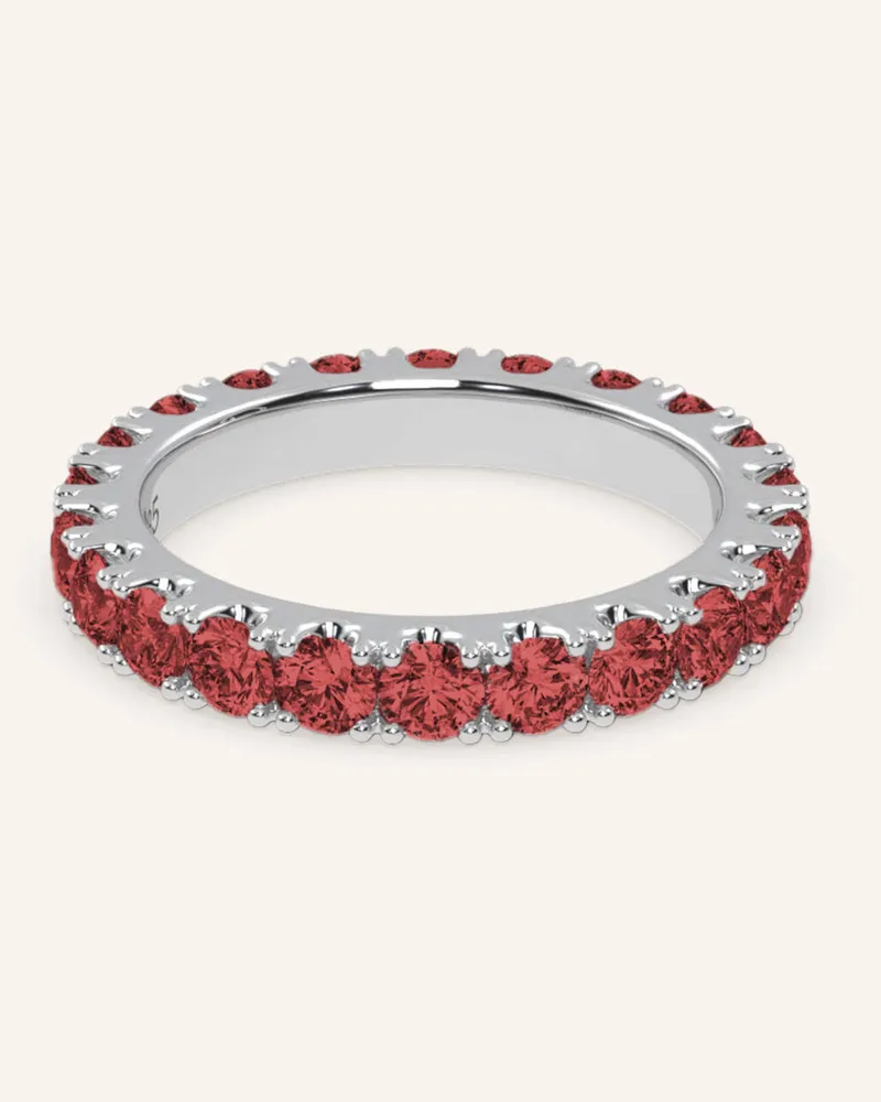 VEYNOU Ring Velvet Memory Aus 14 Karat Weißgold Und 2,70ct. Rubine silber Weissgold