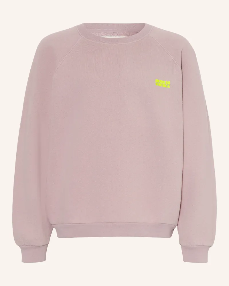 American Vintage Sweatshirt lila Rosé