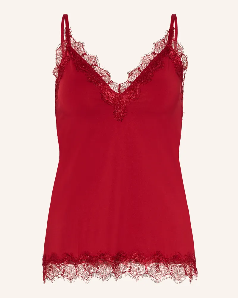 Rosemunde Top Billie Mit Spitze rot Rot
