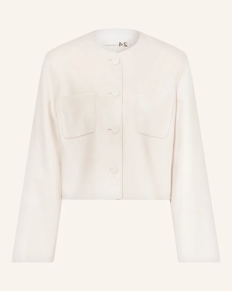 Manzoni 24 Kastenjacke weiss Creme