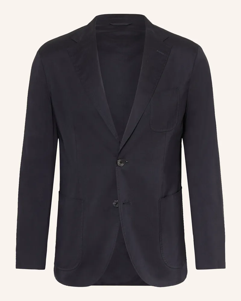 AGNONA Jerseysakko Slim Fit mit Seide Dunkelblau
