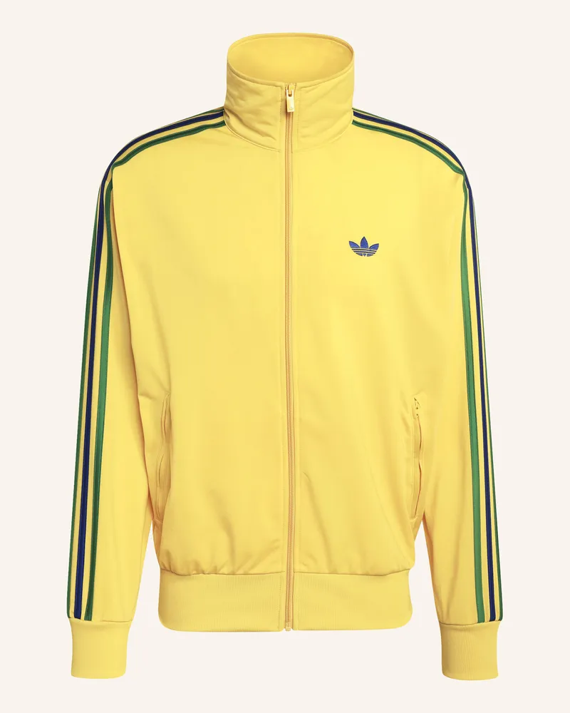 adidas Sweatjacke FIREBIRD mit Galonstreifen Gelb