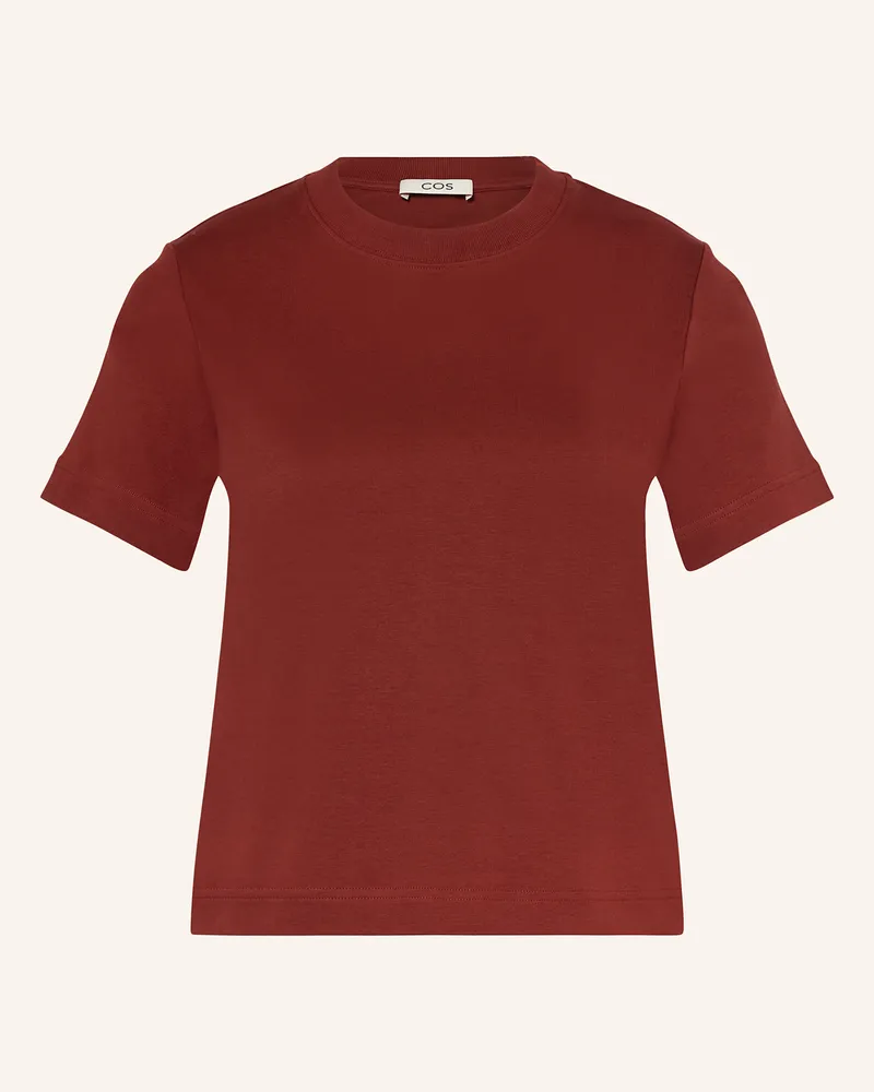 COS T-Shirt Dunkelrot